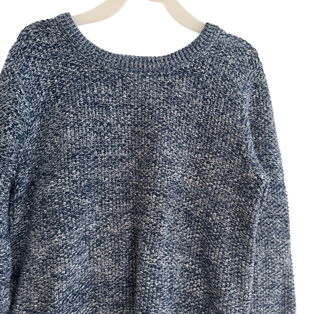 Hanna Andersson 130 Heather Blue Knit Sweater Pullover girls Size 6 - Picture 3 of 7